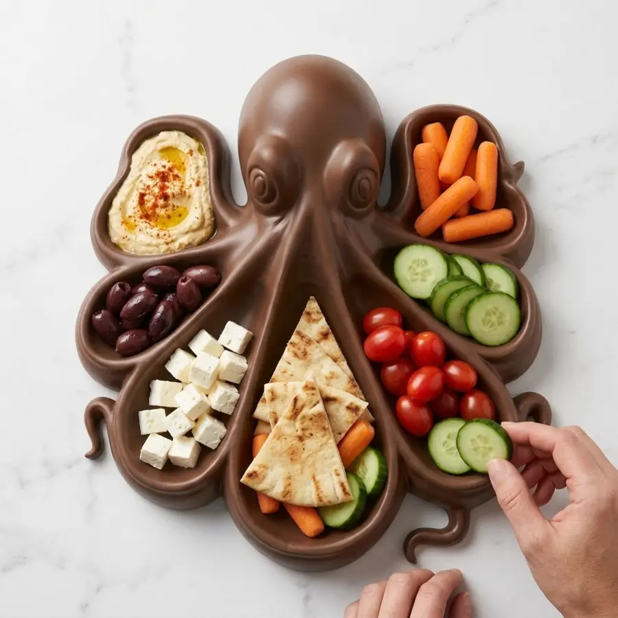 Seven Compartments, One Food in Each