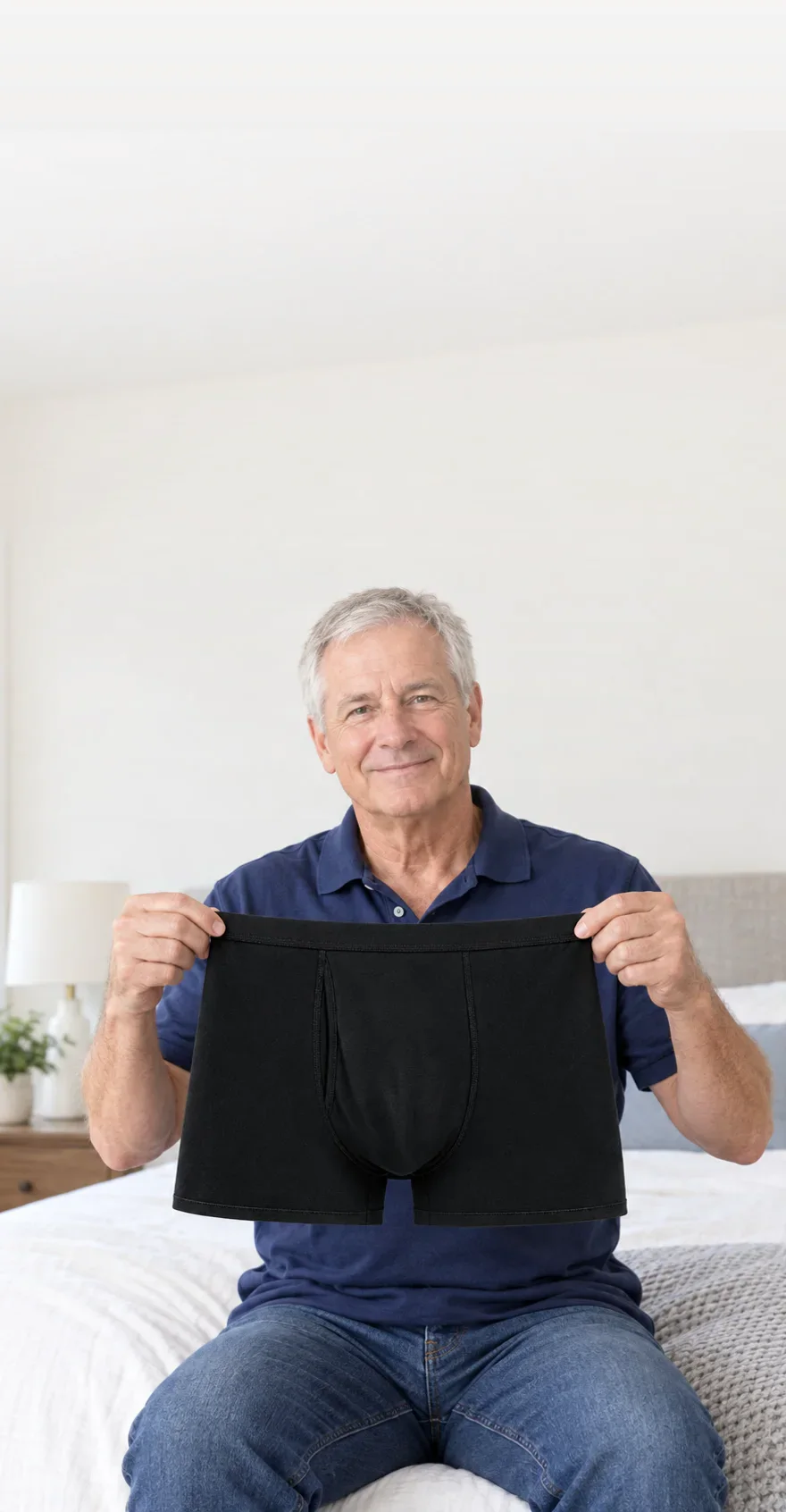 The Boxer Brief With the Protection Sewn In Where the Drops Land